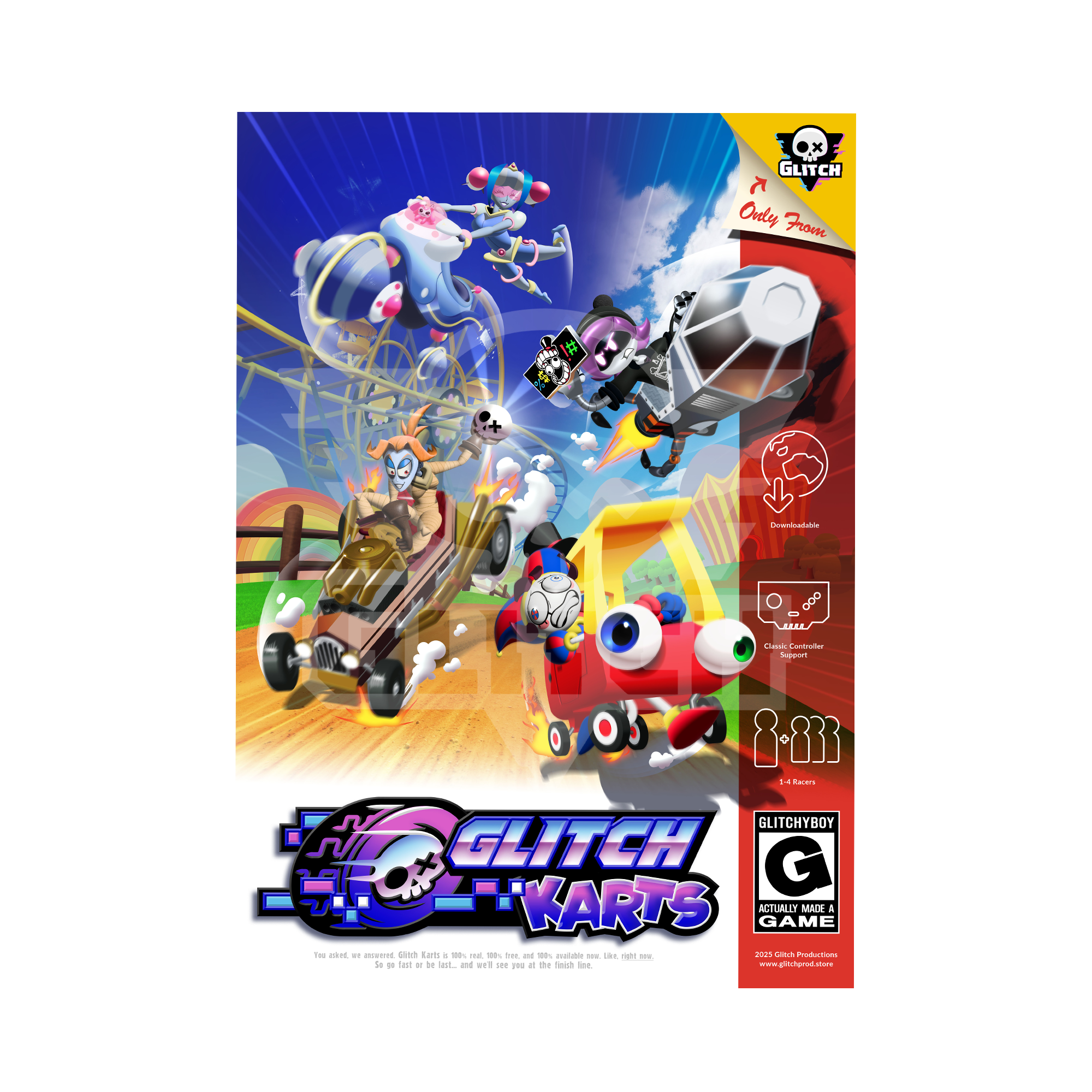 Glitch Karts Poster